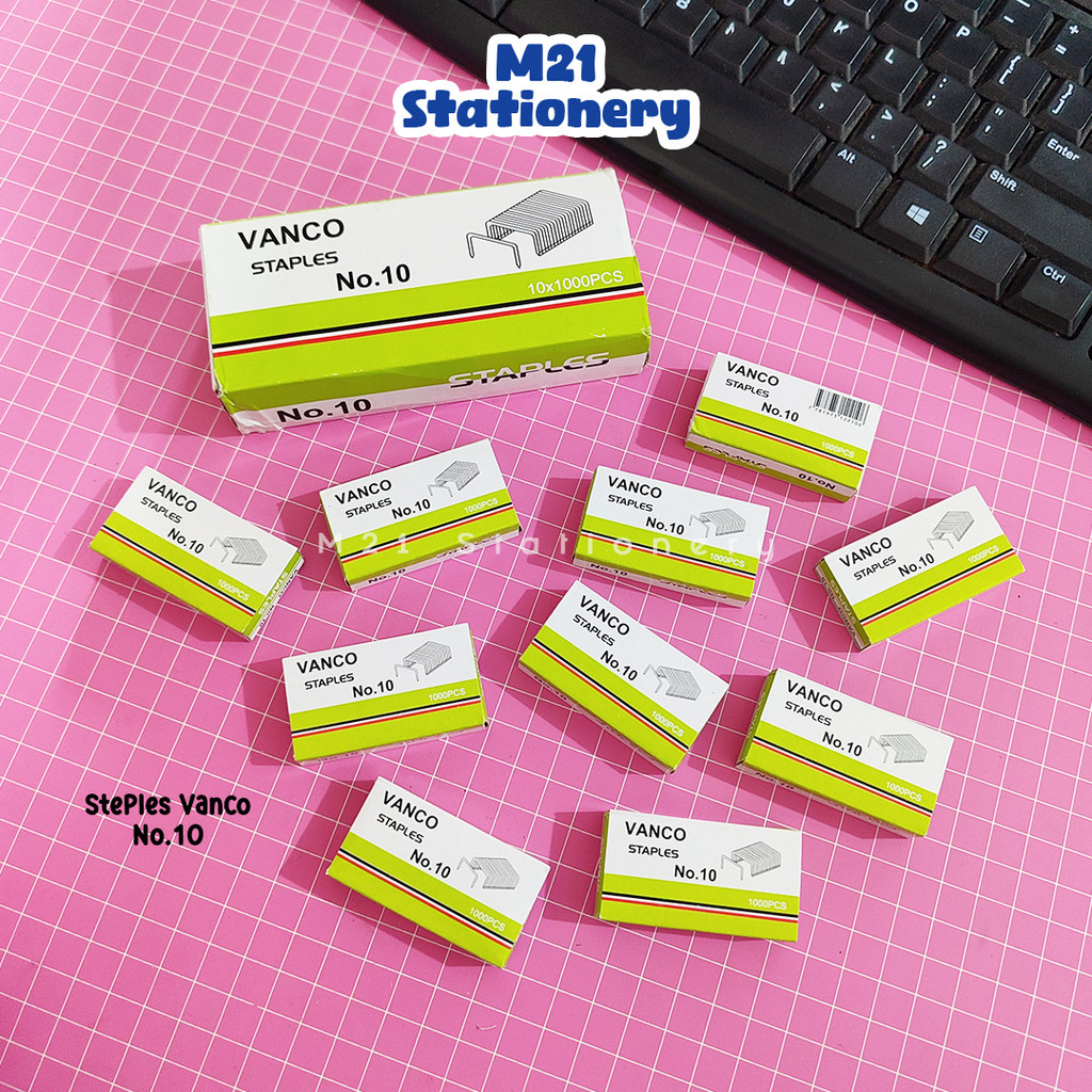 

(1 PACK ISI 10) STAPLES VANCO NO 10 / BINTANG 5 REFILL ISI STAPLER ALAT TULIS KANTOR SEKOLAH MURAH