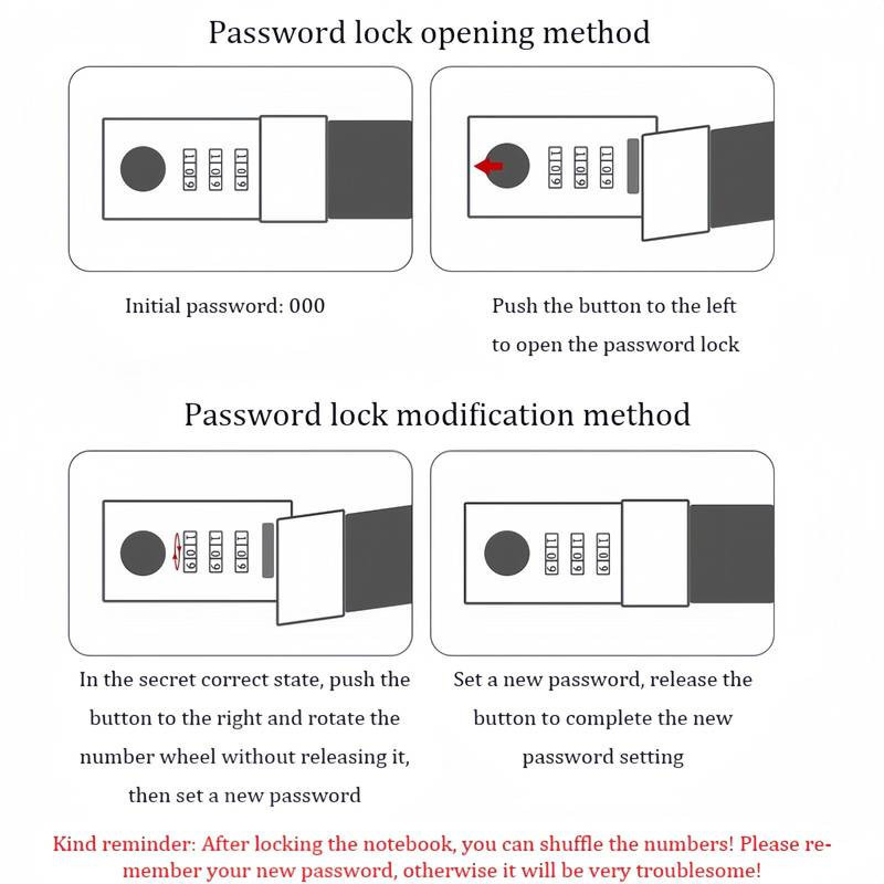 

TAMSTRE Toddi Buku Jurnal Leather Notebook Diary 300 Halaman with Lock - JJ-03
