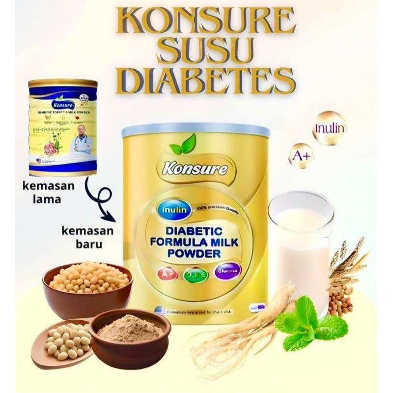 

100% ASLI Susu Konsure Susu Untuk Diabetes Kencing Manis & Gula Darah Tinggi