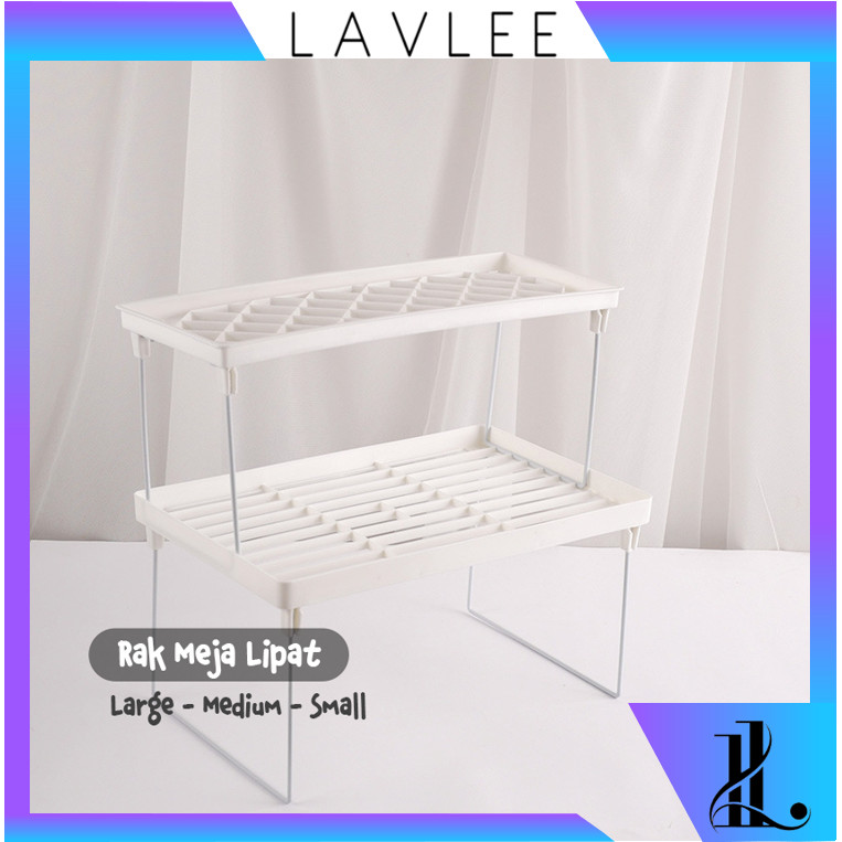 Lavlee - H6726 Rak Meja Lipat Belajar Modern / Rak Meja Lipat Serbaguna / Rak Meja Lipat Minimalis /