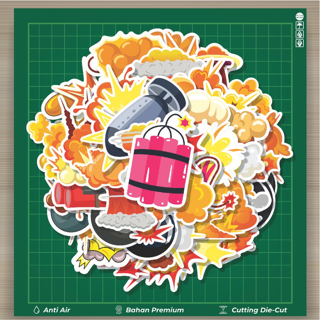 

HOT 50 PCS STIKER Stiker BOM Stiker Fashion Cars Decal Dingin Kartu Album Custom Vinyl Anti Air- Sticker Aesthetic Buku Journal Koper Casing HP Tablet Laptop Helm Motor Botol Minum
