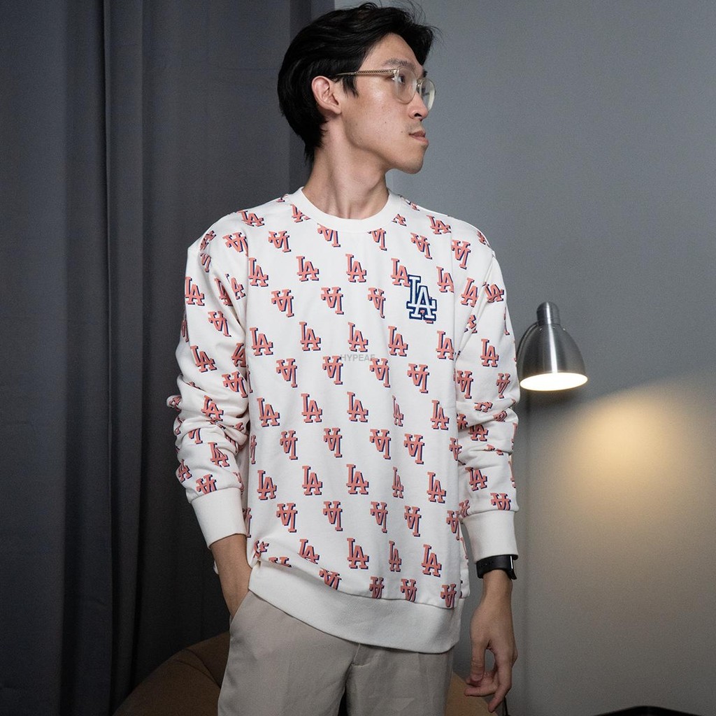 MLB LA Los Angeles Dodgers Classic Monogram All Over Sweatshirt Authentic / Sweter MLB Original