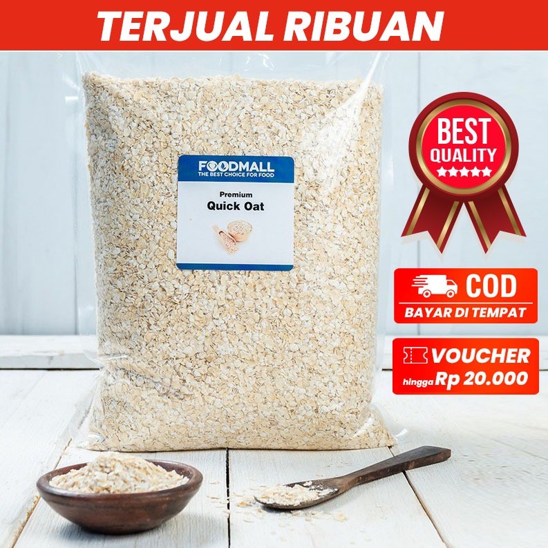 

Quick Oat 1 kg / Instant Oat Halus cepat saji