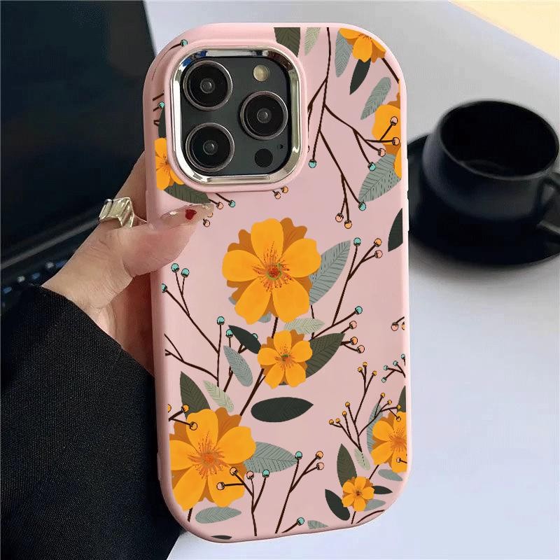 Casing For Samsung A32 5G A34 M32 TPU Girls Colorful Yellow Flower Case Hp Soft Case