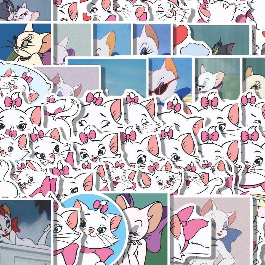 

Stiker Cutting Pack Stiker Animal Cat Marie [Kucing] Isi 100Pcs Series Aesthetic Lucu Keren Untuk Koper Bahan Vynil