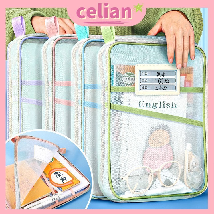 

Document Bag Transparan 3 Lapis/Tas Kertas Tes Bimbingan Jaring Yang Menebal/Tas Klasifikasi Buku Teks/ Tas Folder Portabel Jaring