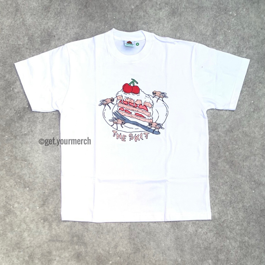 (COD) The Skit - Cherry Tshirt - White