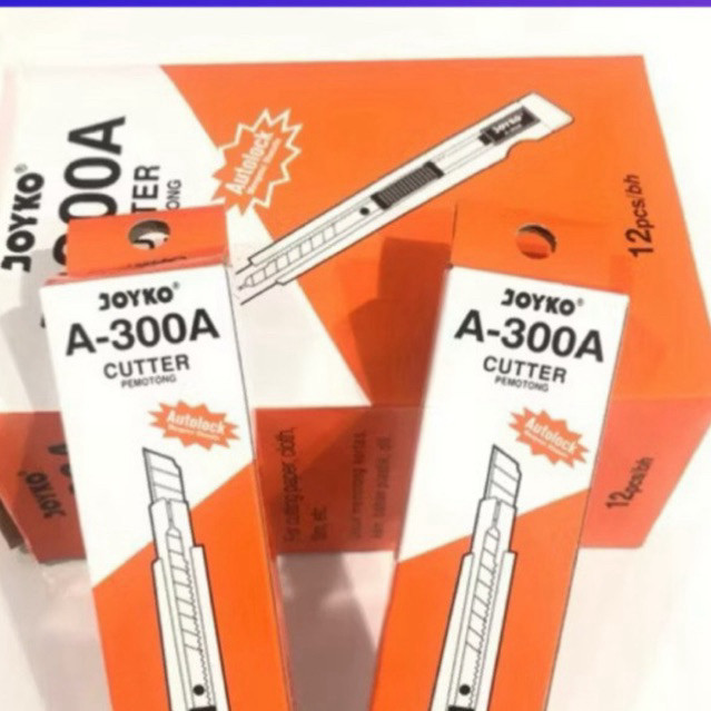 

GROSIR Cutter Joyko A300 - 1 Box Isi 12 PCS