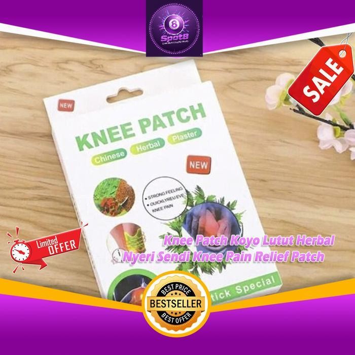 Spot8Murah Knee Patch Koyo Lutut Herbal Nyeri Sendi Knee Pain Relief Patch 0866 - Knee Patch Koyo Lu