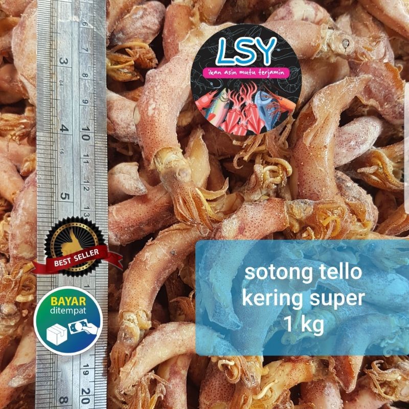 

ikan asin cumi sotong jarum telur / sotong kering super 1000gram / 1 kgMurah