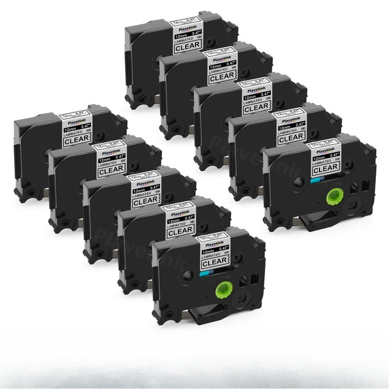 

10Pack 6mm/9mm/12mm/18mm/24mm*8m muticolor ribbon label tapes Compatible for Brother P-TOUCH TZE label printer TZ-231 tz231 221