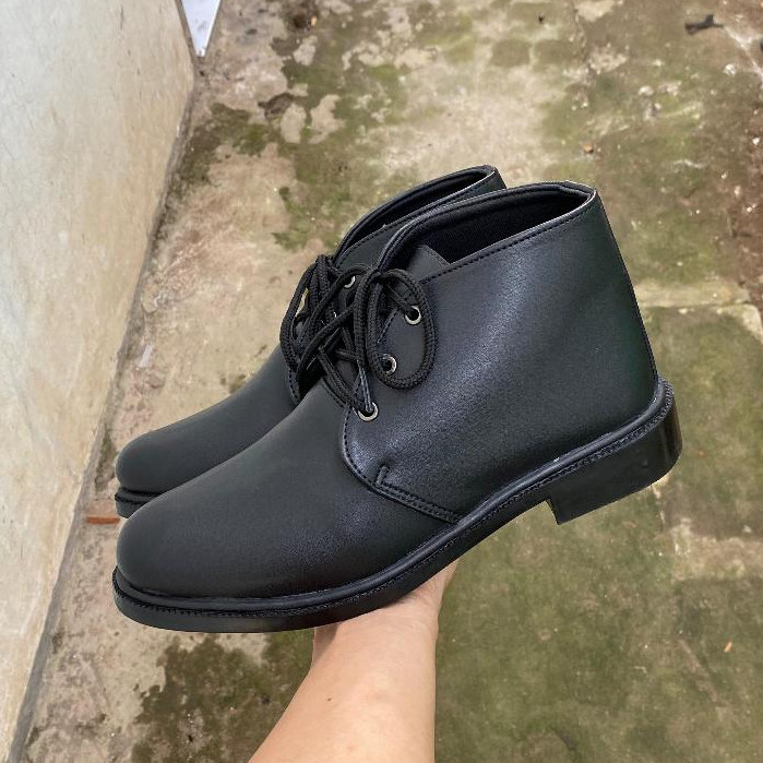 39-44 - Sepatu PDH Paskibra Hitam Doff & Glossy – Sepatu Formal Upacara Pria/Wanita sepatu kerja din