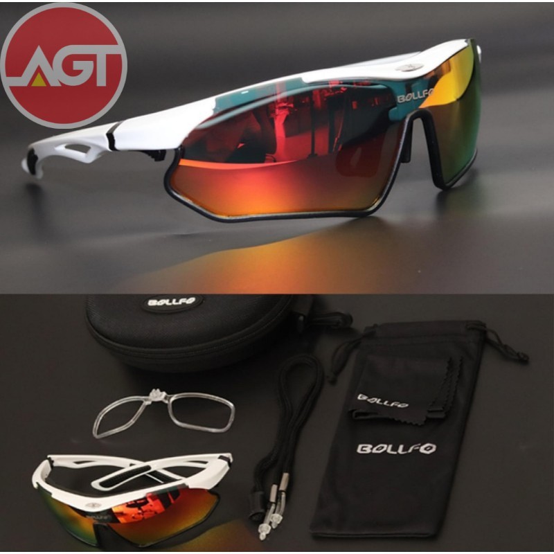Terlaris Original BOLLFO Kacamata Sepeda Pria Bersepeda Kacamata UV400 MTB Kacamata Olahraga