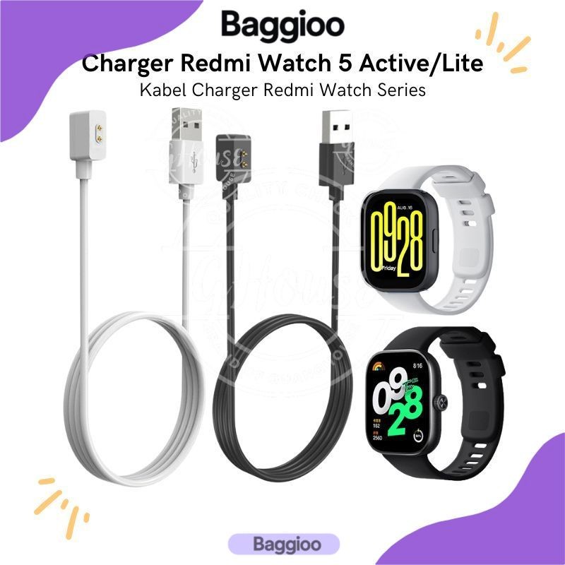 Baggioo Charger Redmi Watch 5 Active / Lite Kabel Charger Redmi Watch 4 Charger Redmi Watch 3 Active