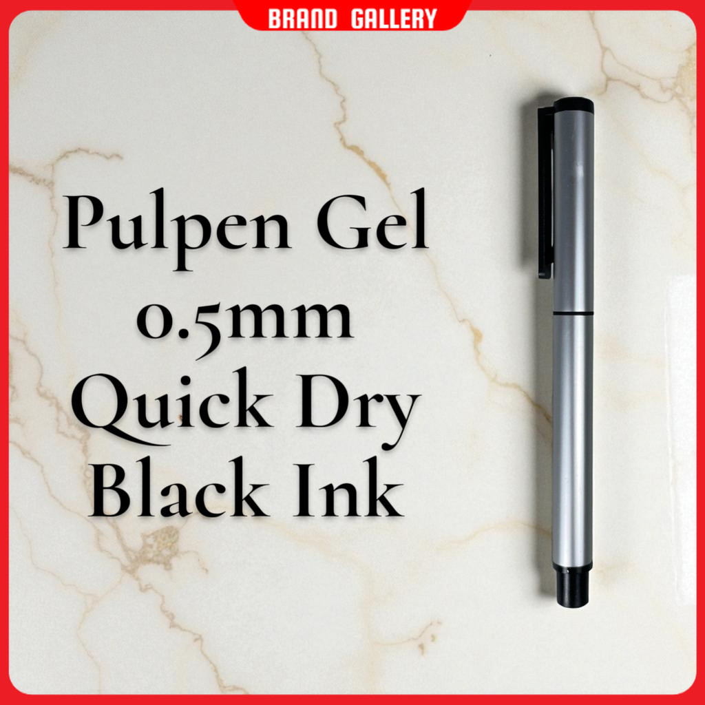 Kaco Pena Pulpen Gel 0.5mm TUBE Roller Quick Dry Black Ink 1 PCS - K80
