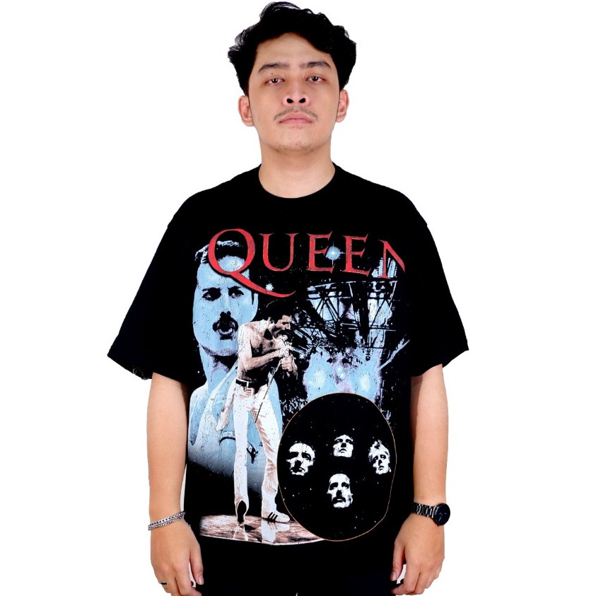 HOT Queen Music Band T-shirt Bootleg Vintage Oversize