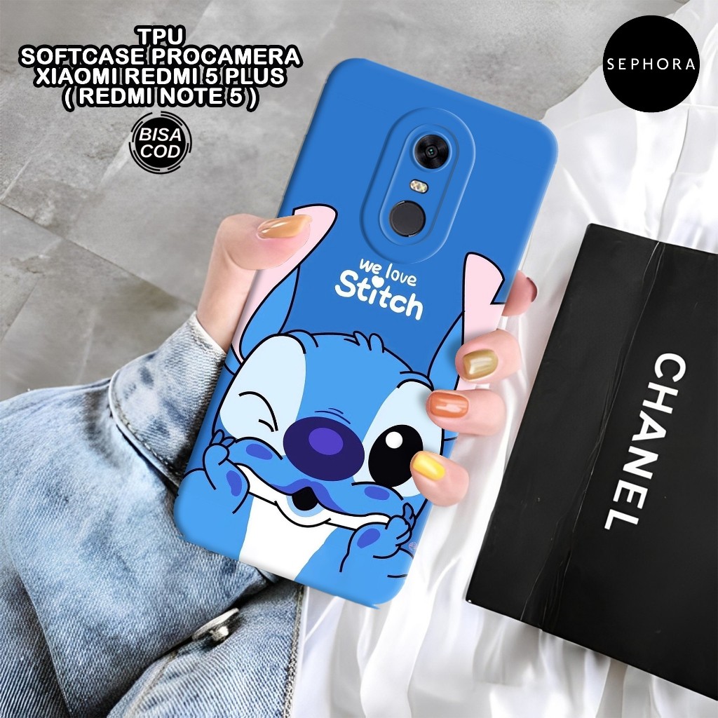 Case XIAOMI Redmi 5 Plus ( Note 5 ) - Fashion Case Stitch - Softcase Redmi 5 Plus ( Note 5 ) - Case 