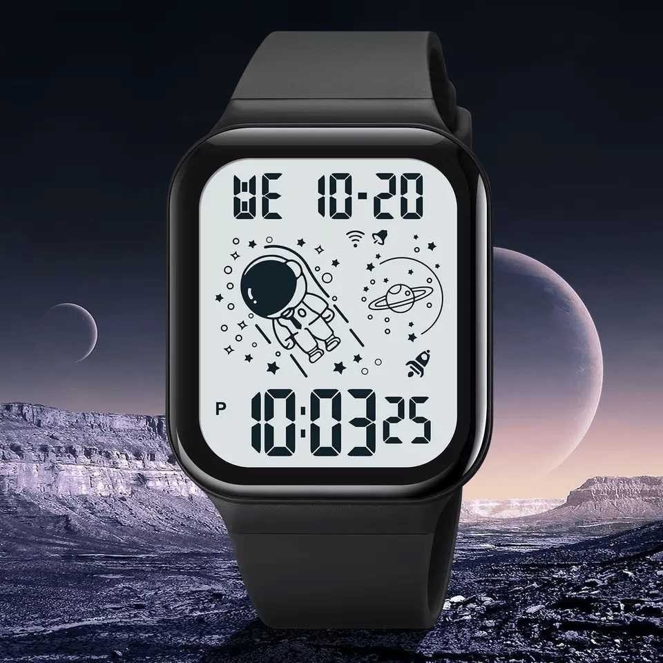 Jam Tangan Pria Digital Sport Watch Alarm Waterproof 5 ATM
