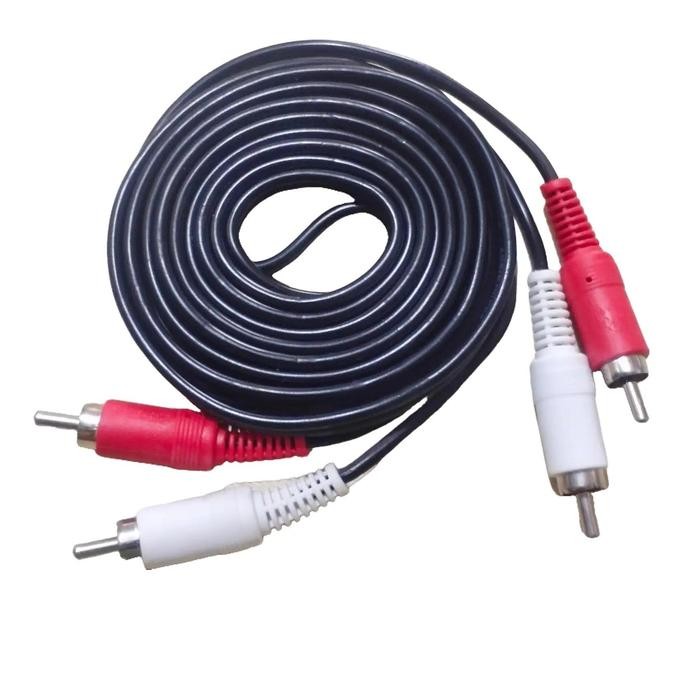 Kabel rca to rca ( 2-2 ) kabel audio 2 rca to 2rca 1.5m/3m/5m - 1.5 meter