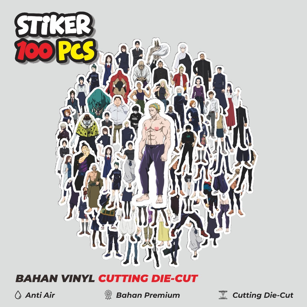 

Terbaru! 50 pcs Stiker Anime Anime Jujutsu Kaisen V1 Dekorasi Lucu Kreatif untuk Notebook, Skateboard, HP