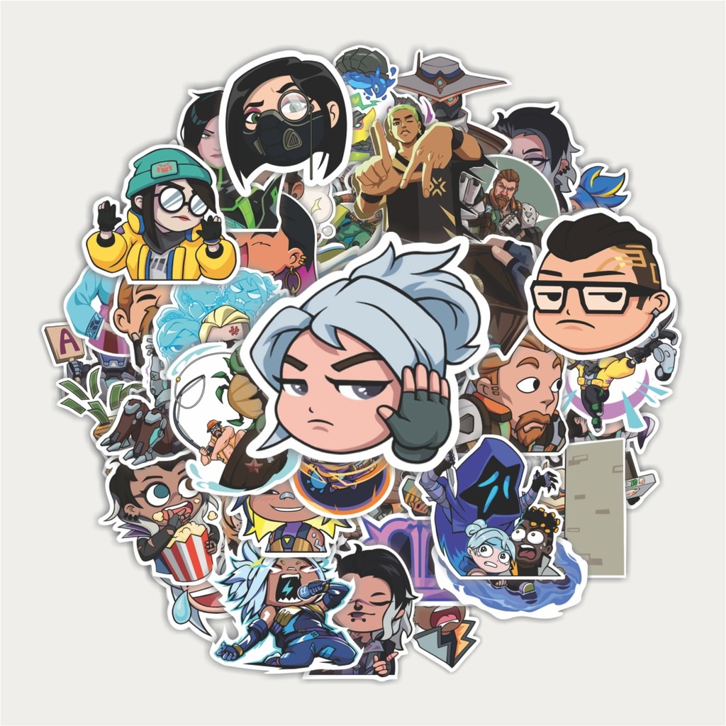 

Sticker Pack Valo - Chibi | Sticker TUMBLR | Stiker LAPTOP KOPER HELM