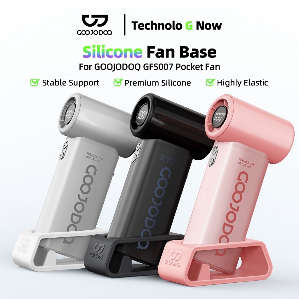 GOOJODOQ GFS007 Mini kipas + Dasar Set Strong Portable Wind 100 Gear Wind Speed kipas angin Adjustab