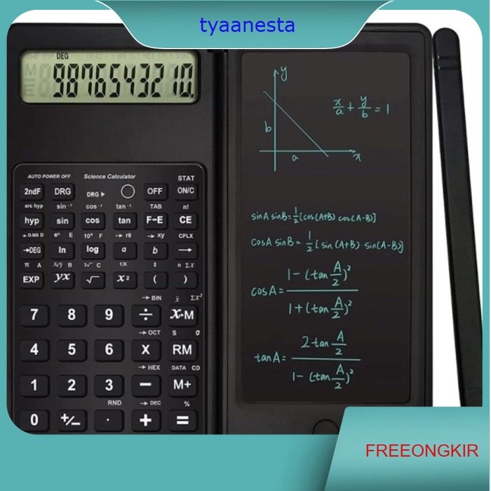 

Kalkulator Lipat Calculator ilmiah Scientific E-Writer LCD Note Pen S9