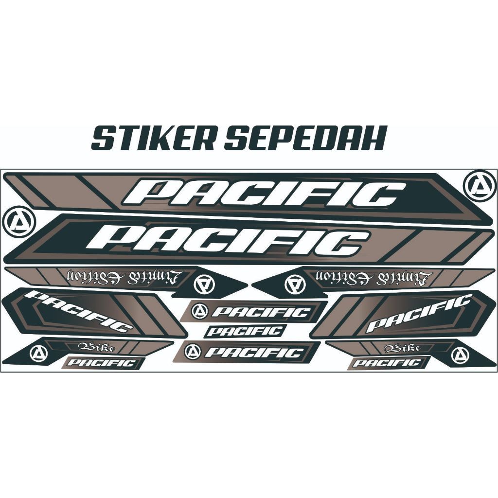 STIKER SEPEDA VARIASI / MOTIF LIST STIKER VARIASI STRIPING BIKE-SEPEDA PASIFIC BMX ART