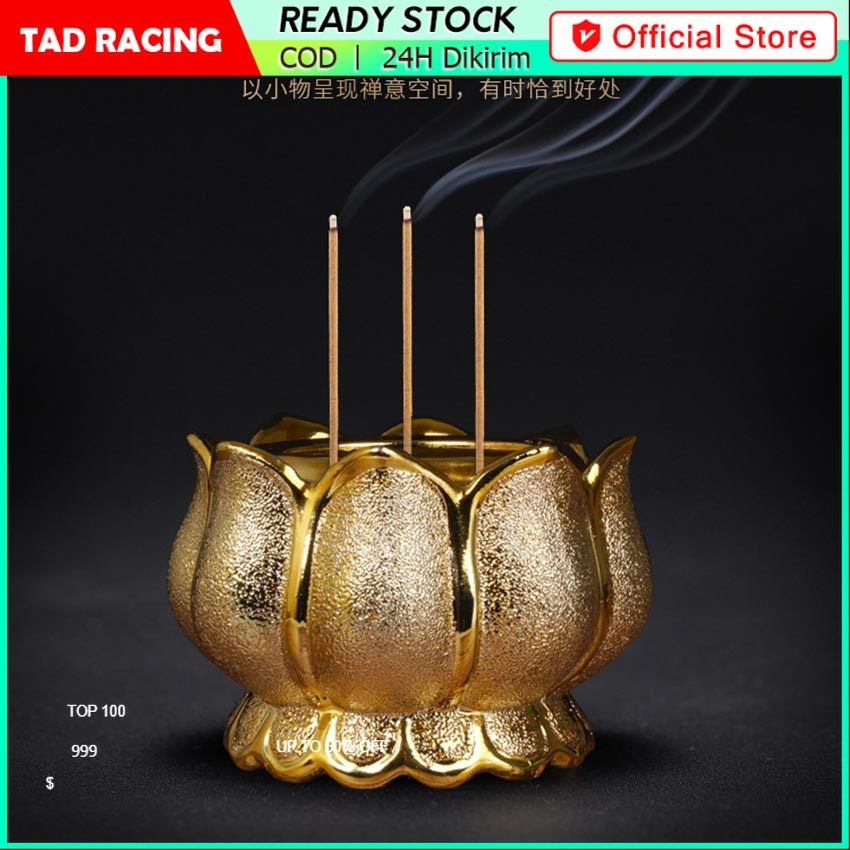 4" 5 Inch Tempat Bakar Dupa Keramik Emas Besar Kecil Rumah Hiolo Tempat Bakar Dupa Hiolo Emas Cina /