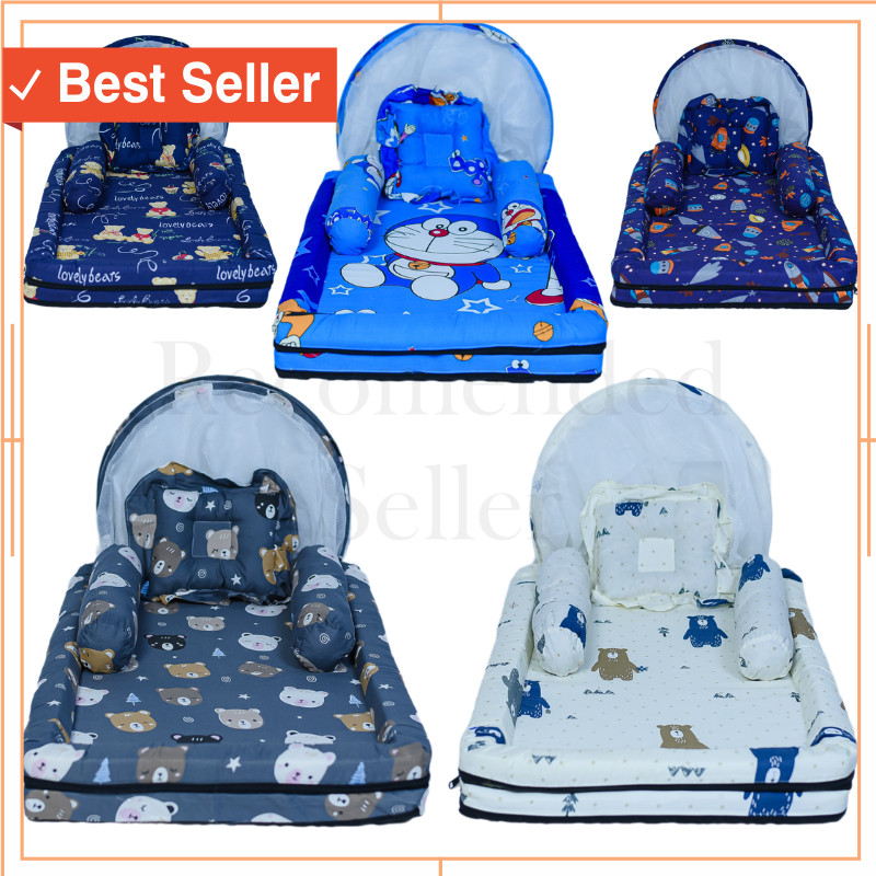 Termurah / kasur bayi set kelambu perlengkapan bayi tempat tidur bayi peralatan bayi baru lahir