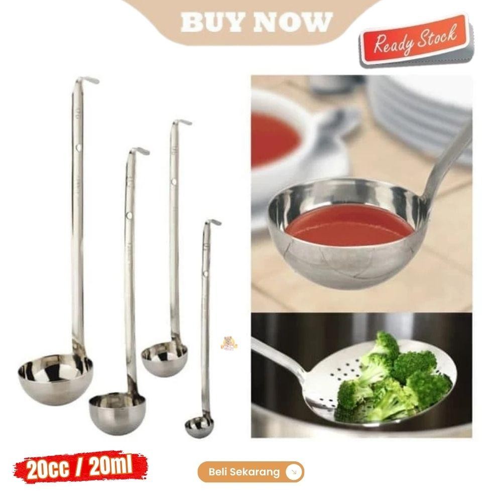 Irus Stainless ukur 20cc Centong Syrup Ladle Soup 20ML SAOS BUMBU SENDOK