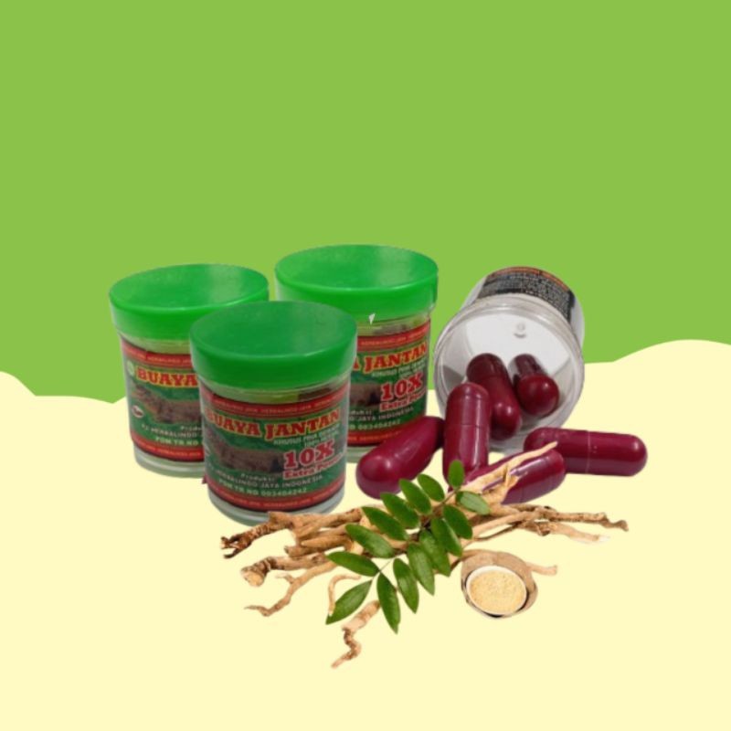 BUAYA JANTAN KAPSUL HERBAL ORIGINAL. PENAMBAH STAMINA PRIA "KU44T T4H4N L4M4"