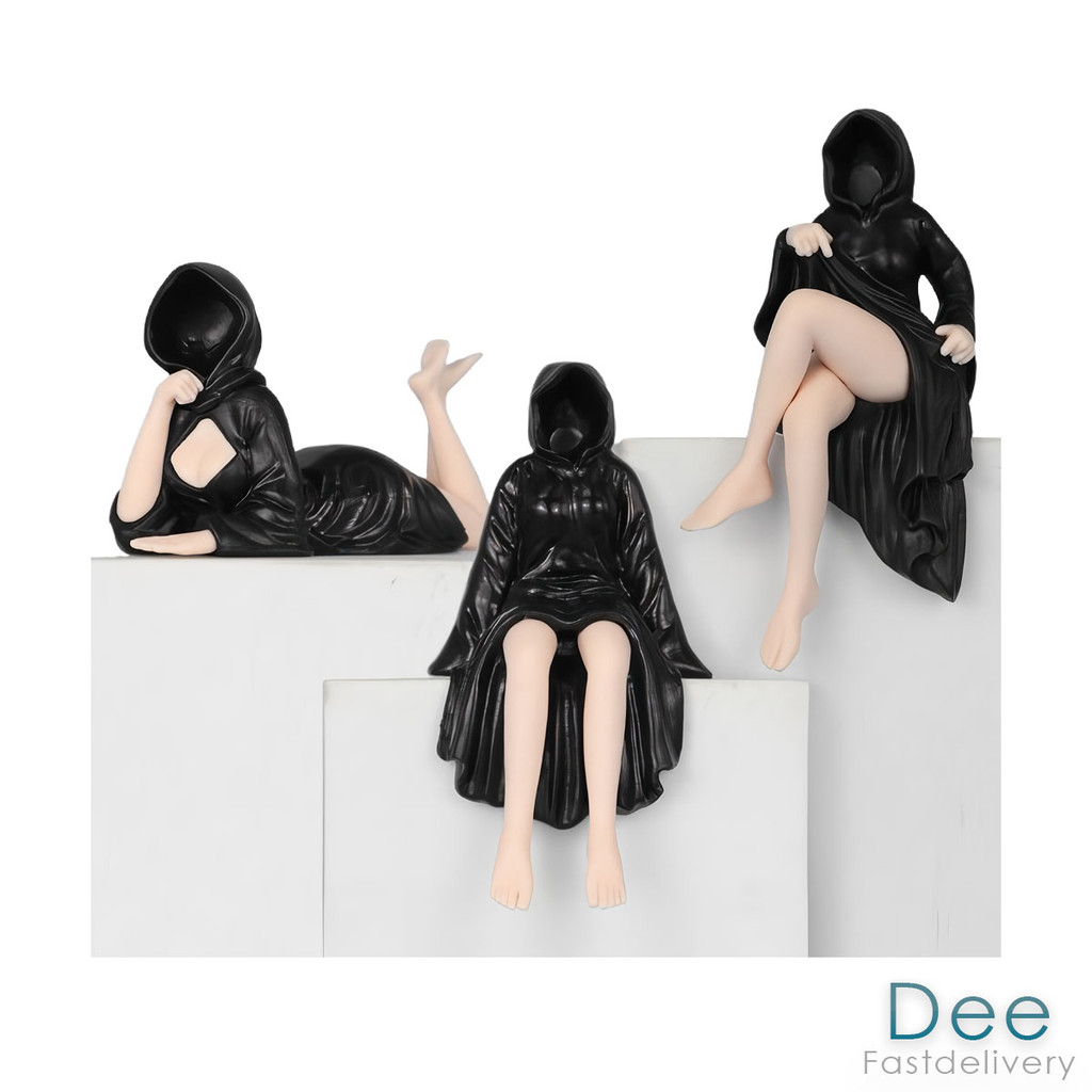 Mysterious Gothic Black Robe Queen Action Figure PVC