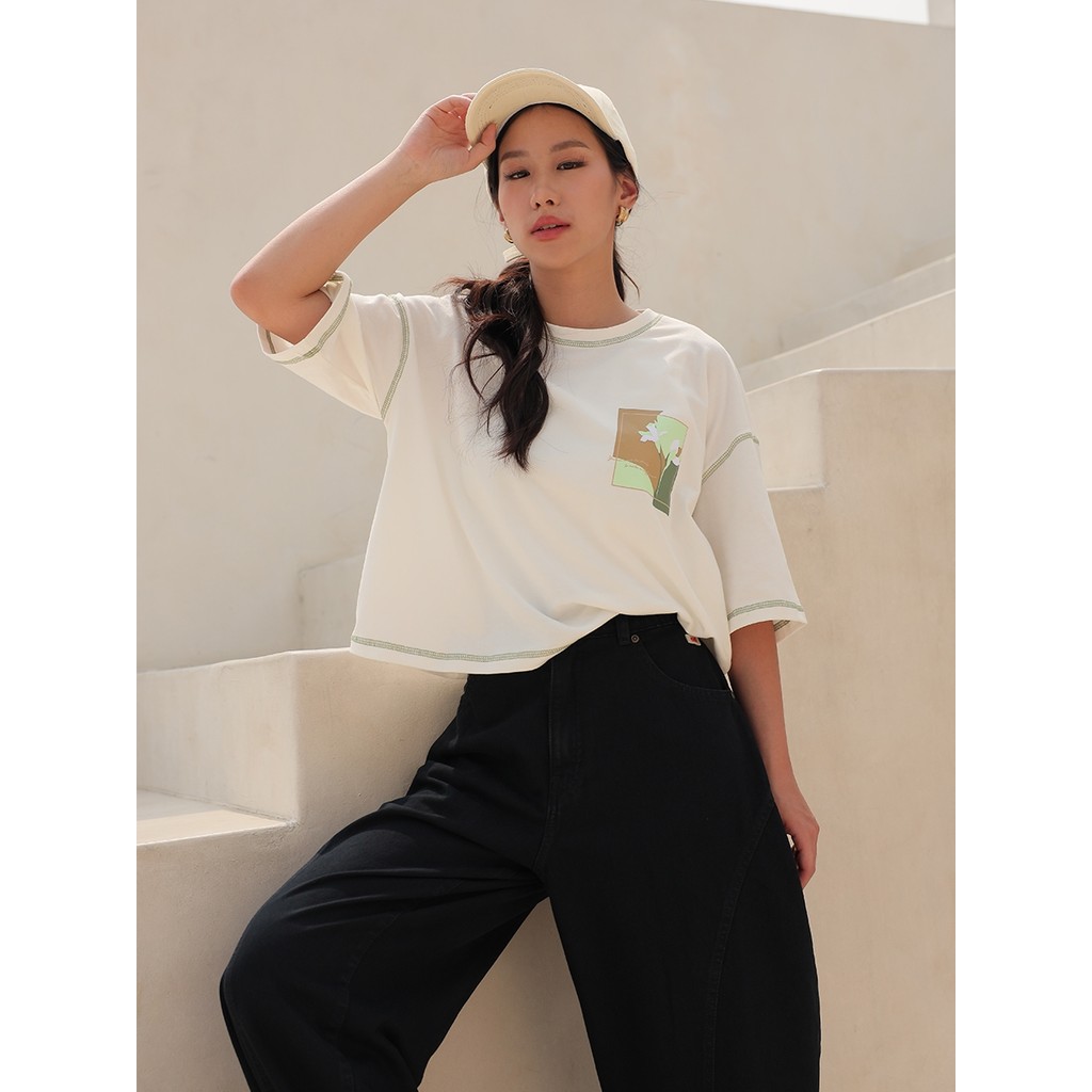 EXIT Oyera Tshirt 114.11499.19 |Kaos Wanita - Atasan Lengan Pendek