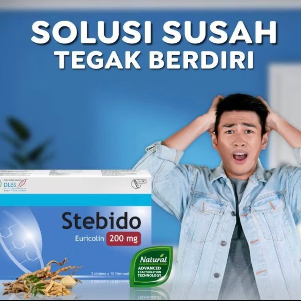 Stebido herbal peningkat stamina pria dewasa terbaik stebido 30 kaplet isi 200 mg