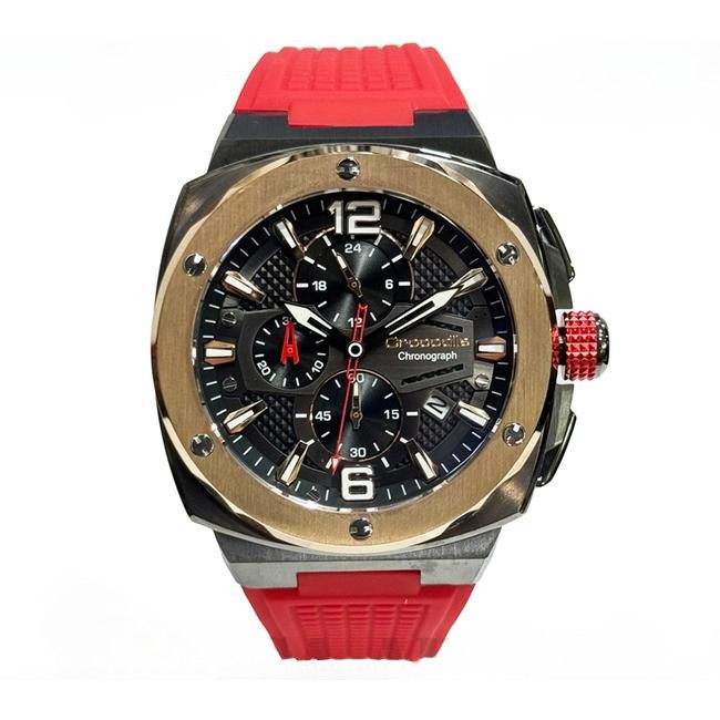 Promo Original Crocodile CM-047G34J Jam Tangan Pria Analog Chronograph CM047 Garansi Resmi