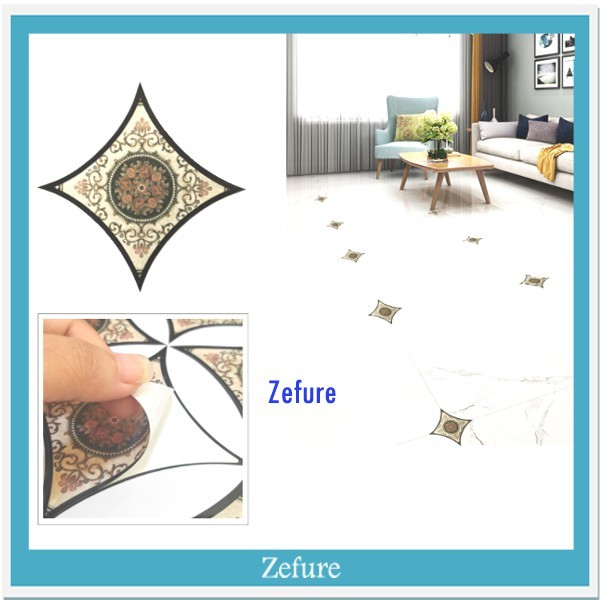 Stiker Lantai Bahan Pvc Motif Dengan Perekat