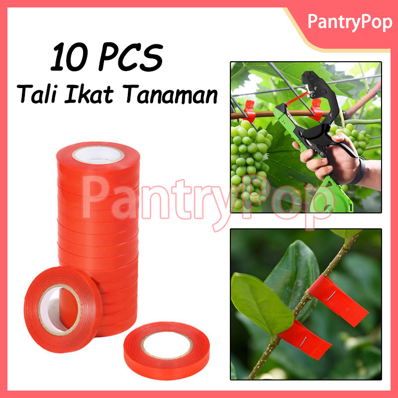 10 PCS Pita Tapetool Pengikat Tanaman / Tali Pita Pertanian / Pita Tapetool 25 Meter