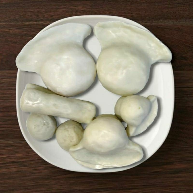 Replika makanan pempek ( 1 set 10 pcs ) / dummy makanan / dekorasi meja makan