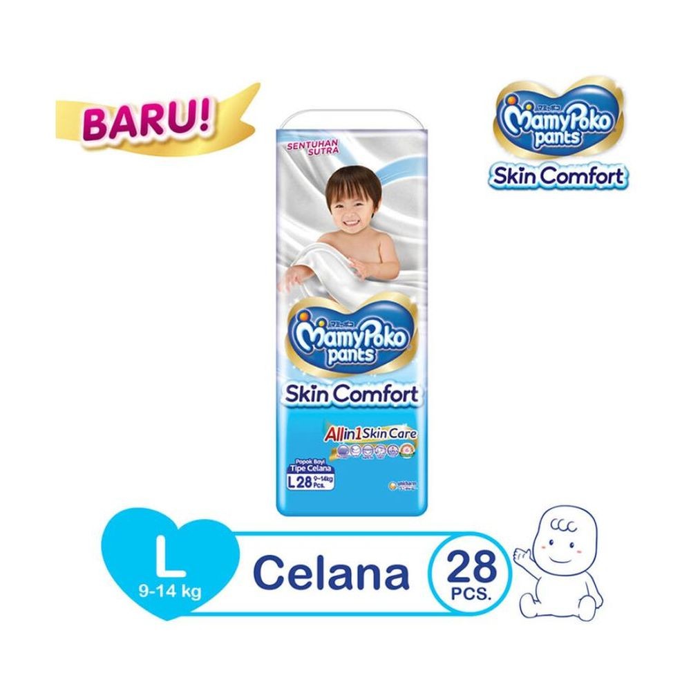 Mamy Poko Baby Pants Skin Comfort 28'S  Large