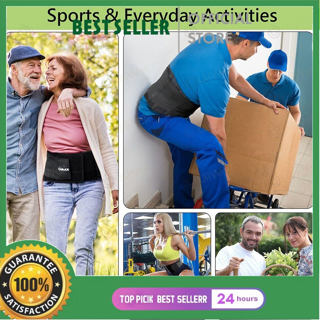 Fitness Waist Protector Sabuk Olahraga yang Ditingkatkan dengan Tali Dukungan Belakang, 8 Batang Pen