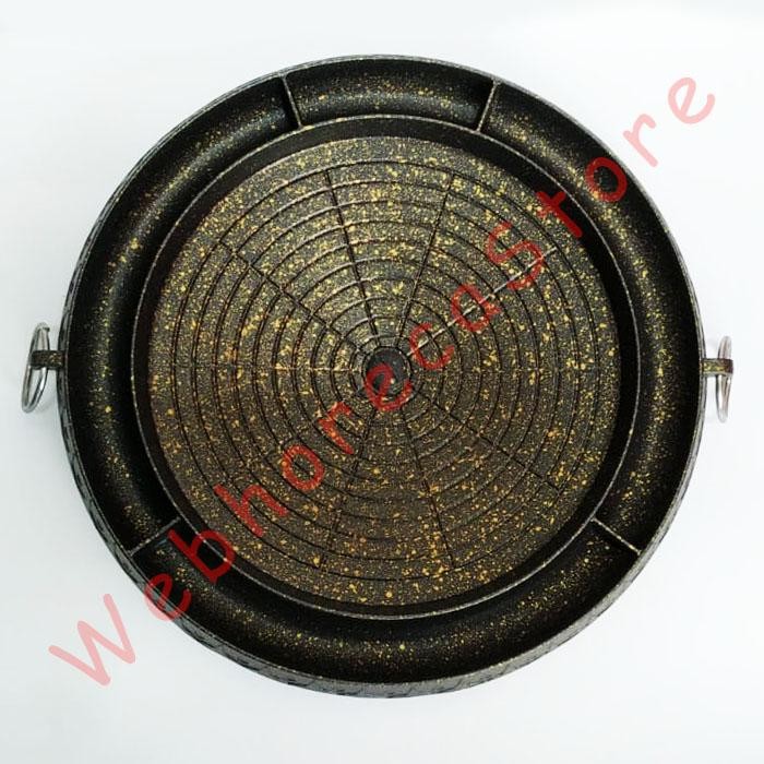 Korean Barbeque BBQ Non Stick Grill Pan/ Wajan Bakar Daging Teflon