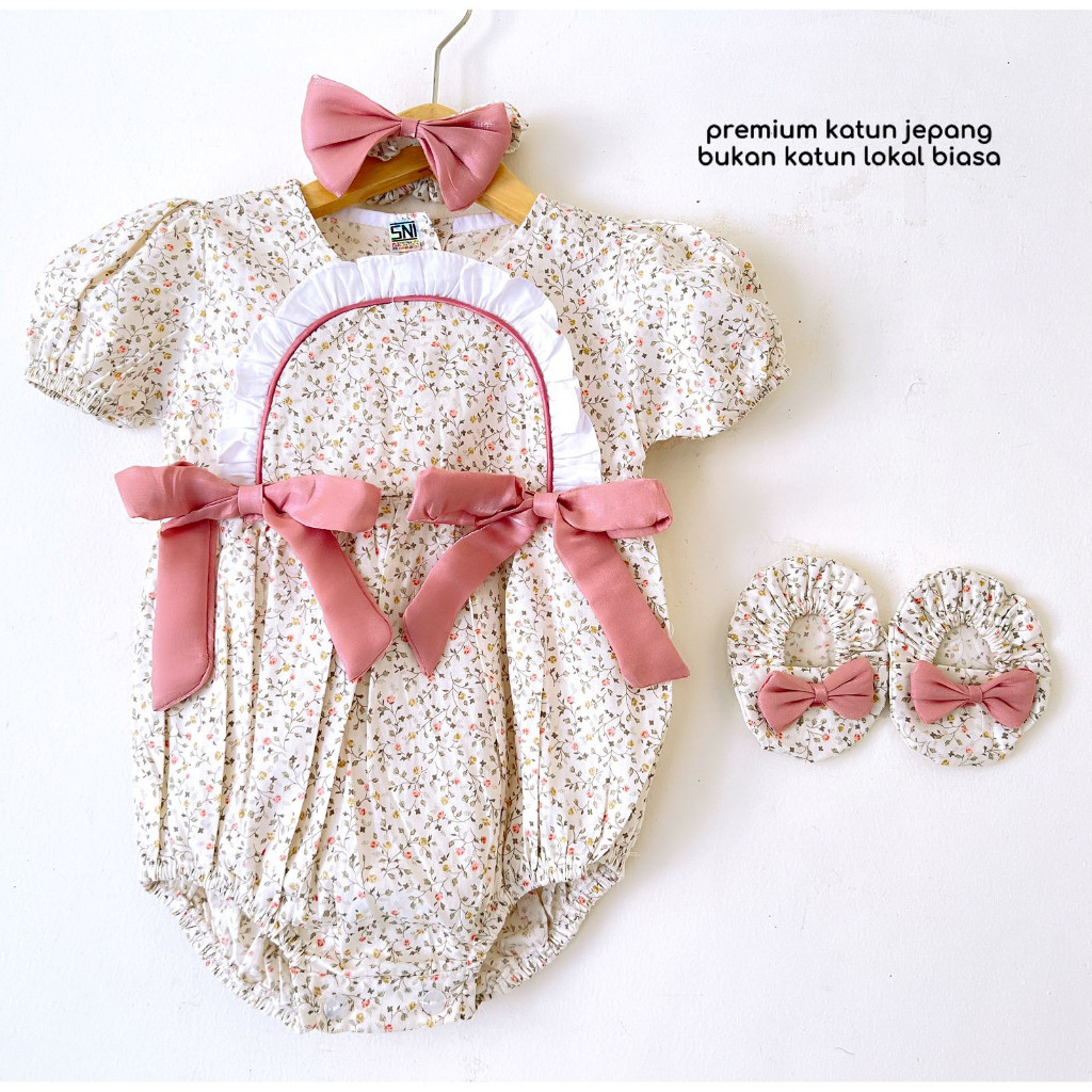 Ooppi - Bandana Sepatu iftset Kado Lahiran Hampers grosir baju anak Bayi Perempuan Cewek