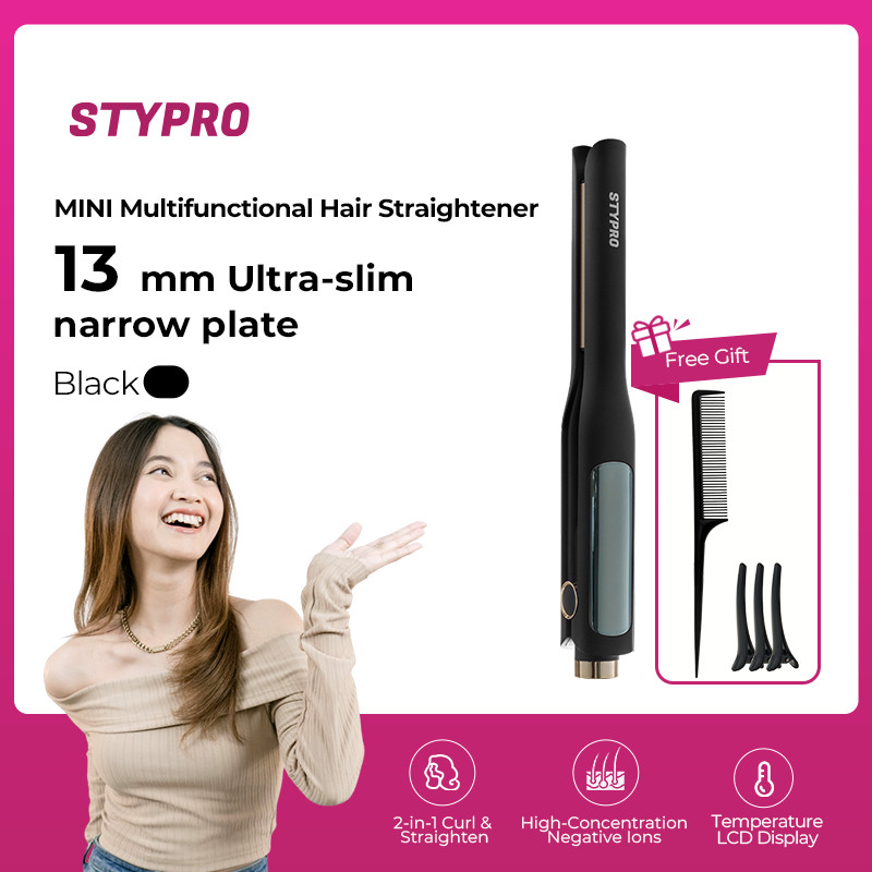 STYPRO Narrow Plate Straightener - Catokan Pelurus Rambut Material Ceramic ST-4022