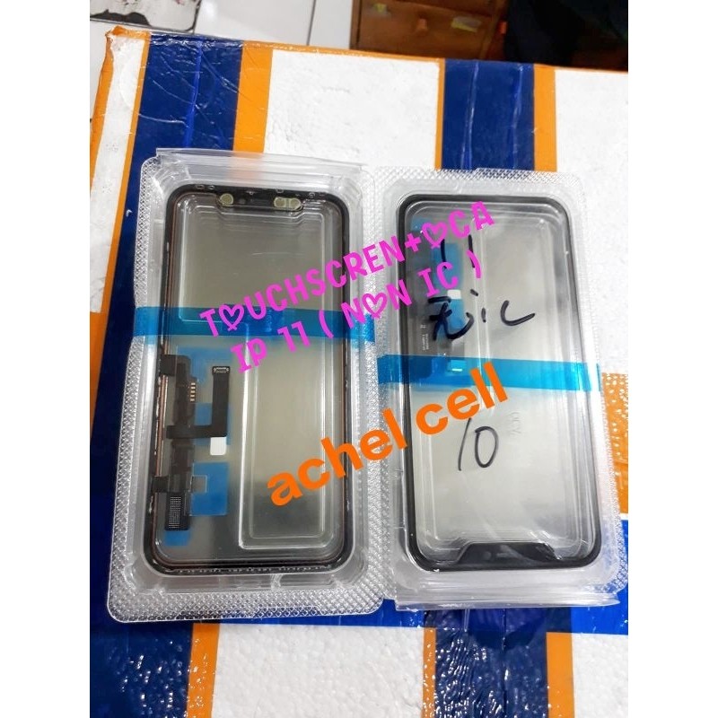 touchscren kaca lcd+oca ip11 non ic
