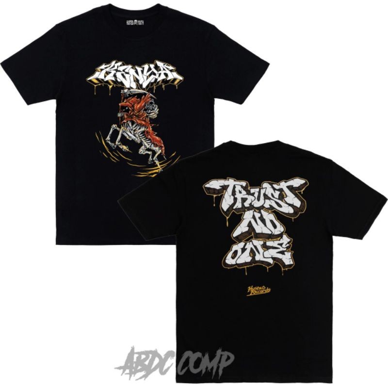 Kenya Trust no one - Tshirt husted youth x Kenya Kingdown Kaos band/Kaos Hardcore Husted