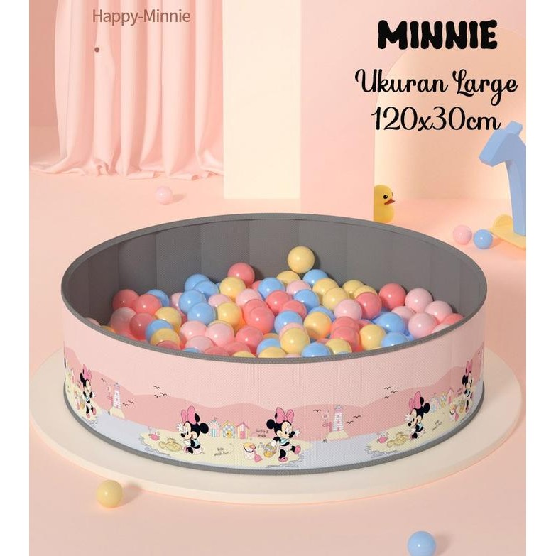 Kolam Lipat Foldable Pool Mickey Minnie mandi bola / play sand - minnie by summerstore id