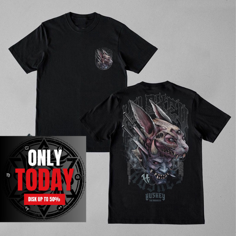 ORI Huskey Clothing - kaos distro pria - scary monster blk - huskey bali
