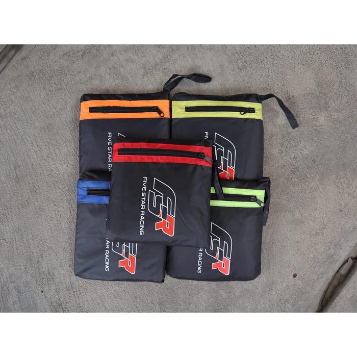 TERBARU Cover Motor / Sarung Motor Warna Honda VARIO Waterproof Merk FUSION R - FSR, HitamListKuning