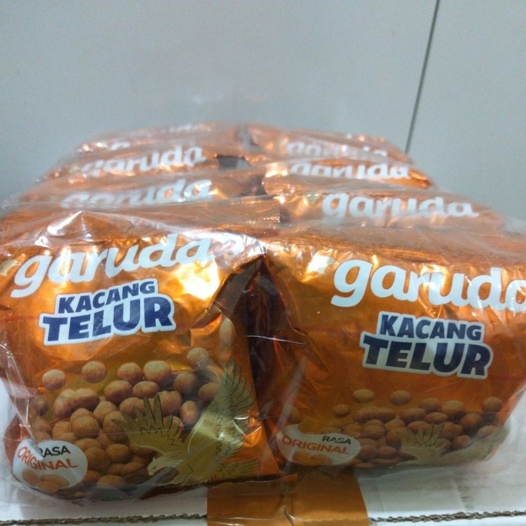 Kacang Telur Garuda Rasa Original ( isi 20 bungkus)